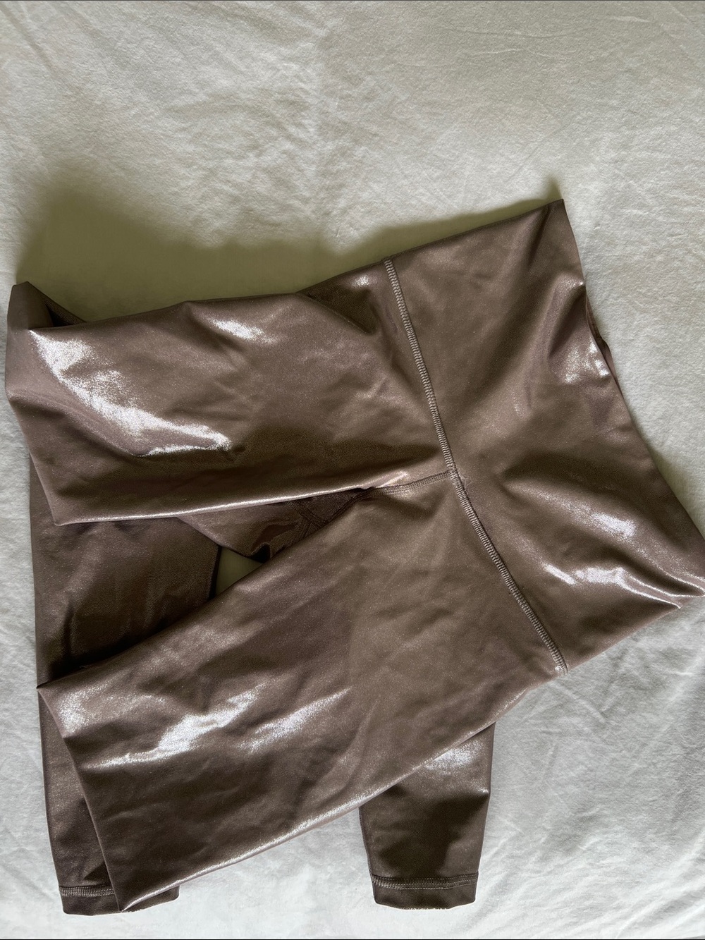 High-Waist Shiny Leggings